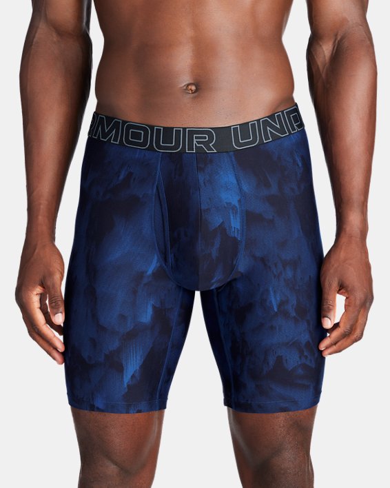 UA Tech™ Printed 9" Boxerjock® da uomo, Blue, pdpMainDesktop image number 0